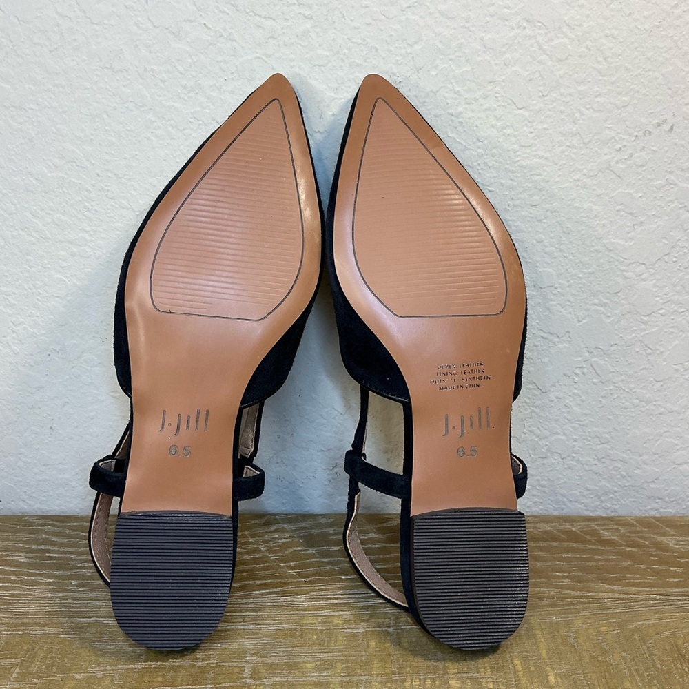 J. Jill Black Lola Slingback Flats Size 6.5 - Picture 3 of 9